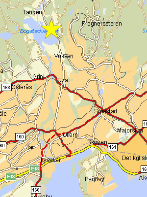 Kart over vestre Oslo